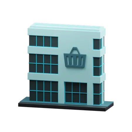 Prédio do shopping  3D Icon