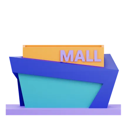 Prédio do shopping  3D Icon