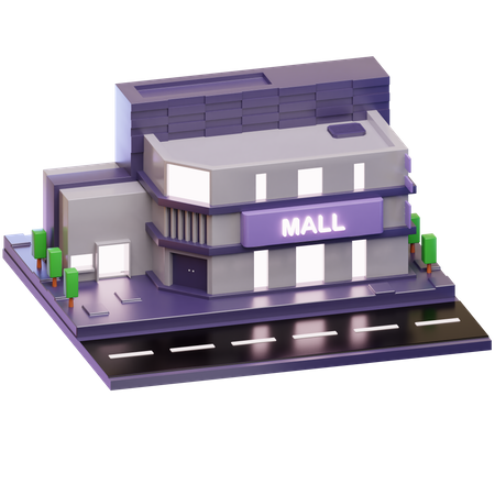 Prédio do shopping  3D Illustration