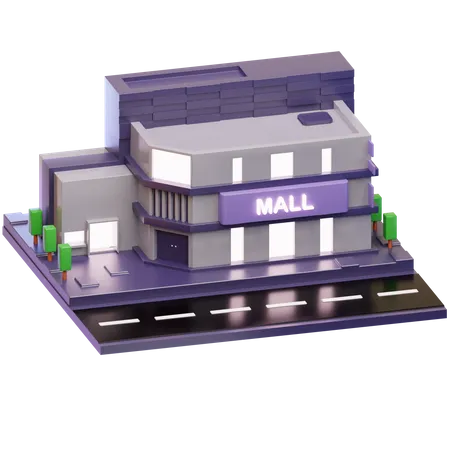 Prédio do shopping  3D Illustration