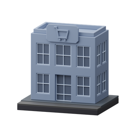 Edificio de tienda  3D Icon