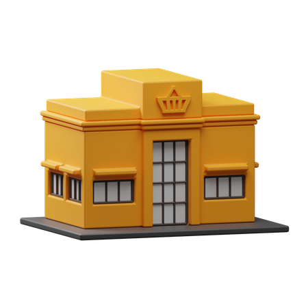 Edificio de tienda  3D Icon