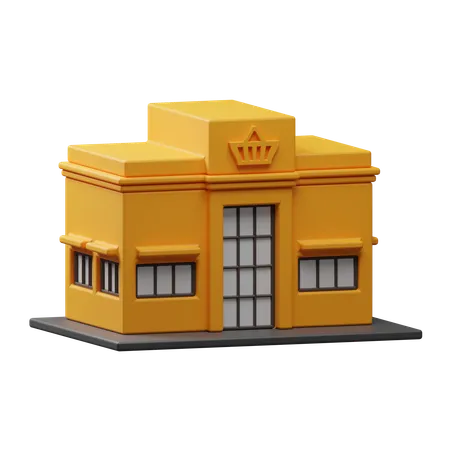 Edificio de tienda  3D Icon