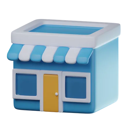 Edificio de tienda  3D Icon