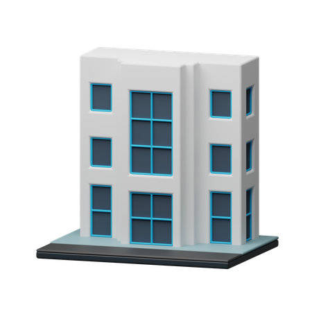 Edificio de villa moderna  3D Icon