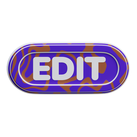 Edit Button  3D Icon