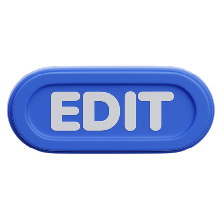 Edit Button  3D Icon