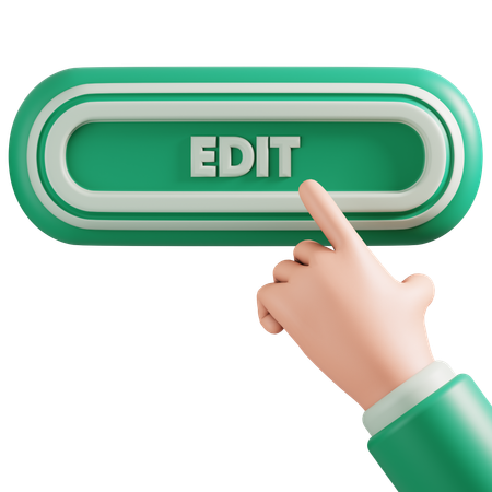 Edit button  3D Icon