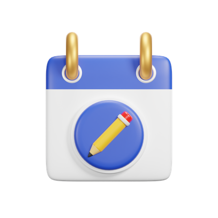 Edit Calendar  3D Icon