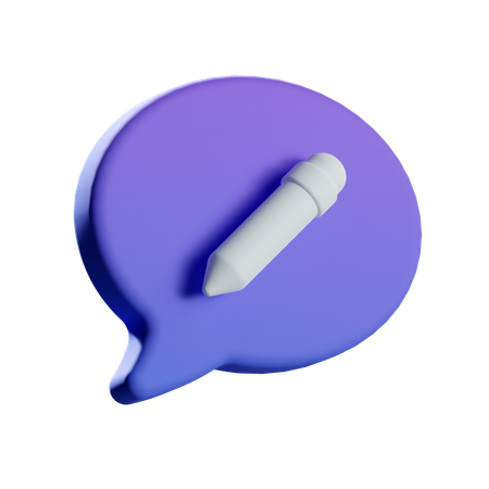 Editar chat  3D Icon