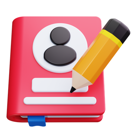 Edit Contact  3D Icon