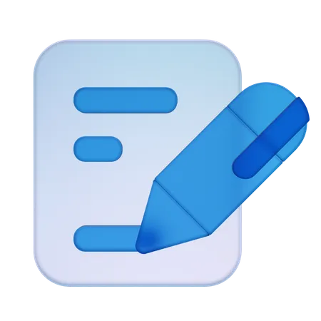 Edit Docs  3D Icon