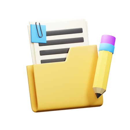 Edit Document  3D Icon