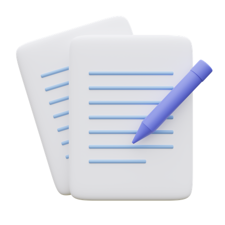 Edit Document  3D Icon