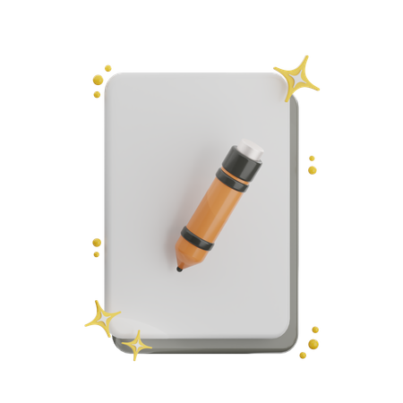 Edit Document  3D Icon