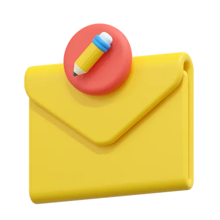 Edit email  3D Icon