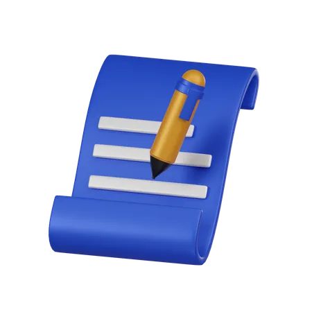 Enhance Your Projects With A 3 D Rendered Minimal Edit Document File Icon Adding A Sleek And Professional Touch To Your Designs Perfect For Web Presentations And More 3D Icon