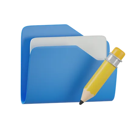 Edit Folder  3D Icon