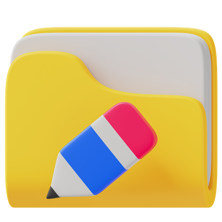 Edit Folder  3D Icon