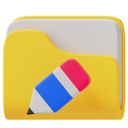 Edit Folder  3D Icon