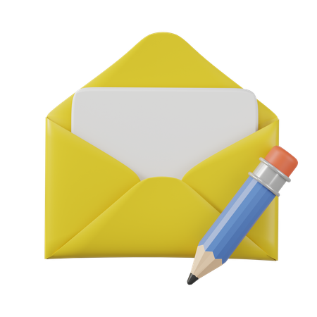 Edit Mail  3D Icon