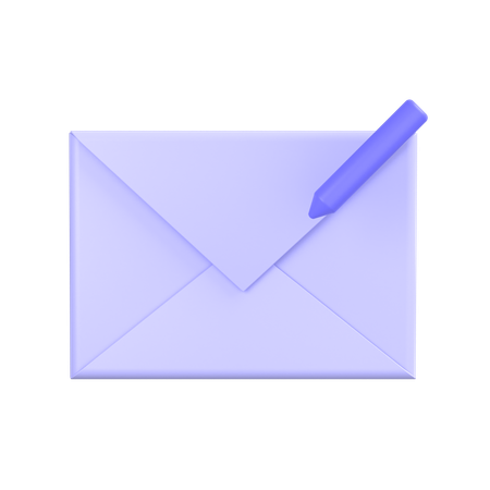 Edit Mail  3D Icon