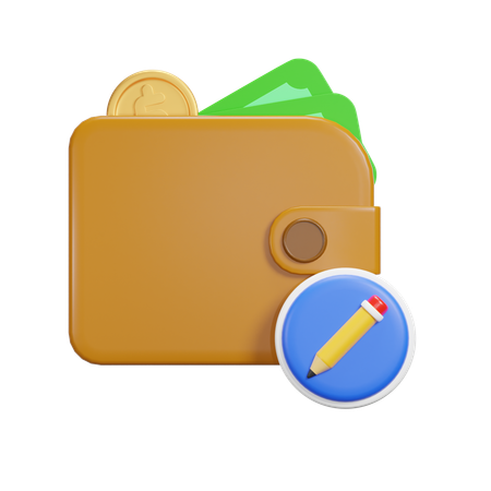 Edit Payment  3D Icon