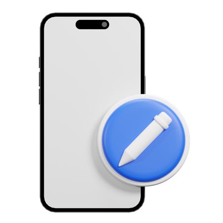 Edit Phone  3D Icon