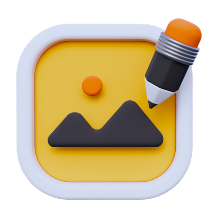 Edit Photo  3D Icon