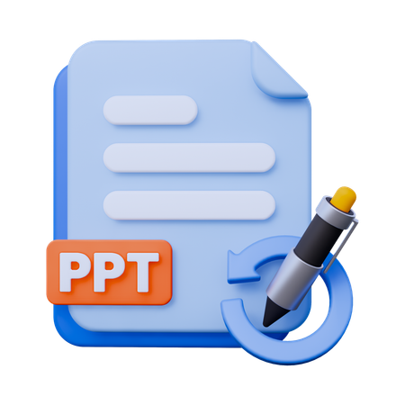 PPT 파일 편집  3D Icon
