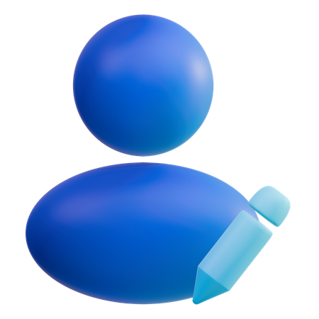 Edit Profile  3D Icon