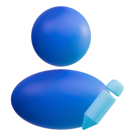 Edit Profile  3D Icon