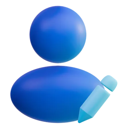 Edit Profile  3D Icon