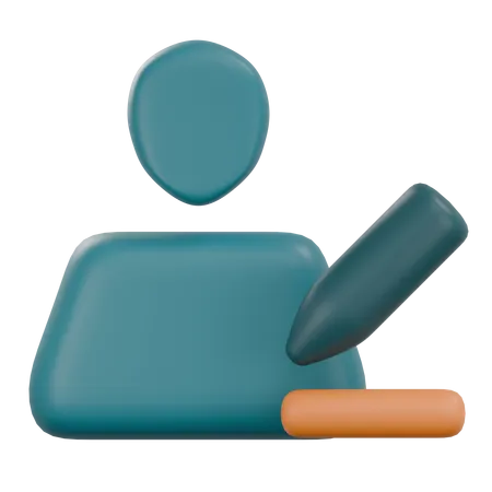 Edit Profile  3D Icon