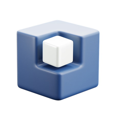 Edit Square Cube  3D Icon
