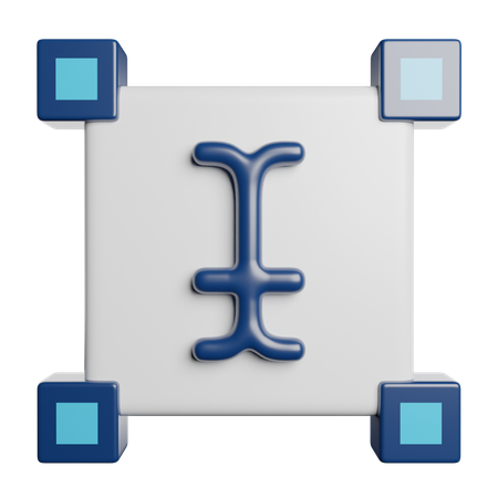 Edit Text  3D Icon