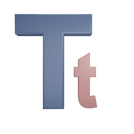 Editable Text  3D Icon