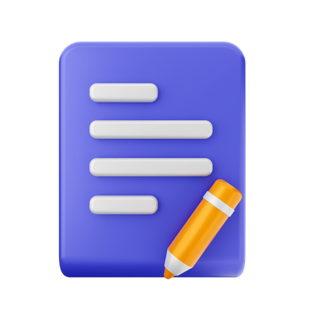 Editar documento  3D Icon