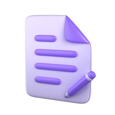 Editar documento  3D Icon
