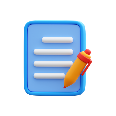 Editar documento  3D Icon