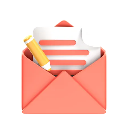 Editar e-mail  3D Icon