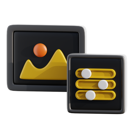 Editar foto  3D Icon