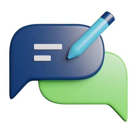 Editar mensagem  3D Icon