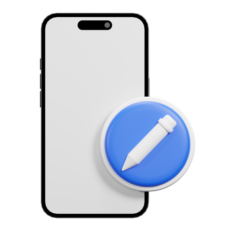 Editar telefone  3D Icon