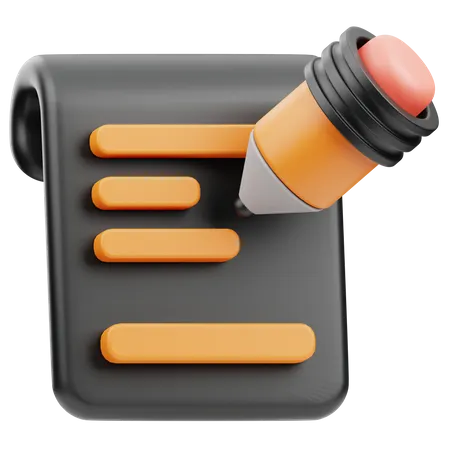 Éditeur de documents  3D Icon