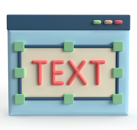 Éditeur de texte  3D Icon