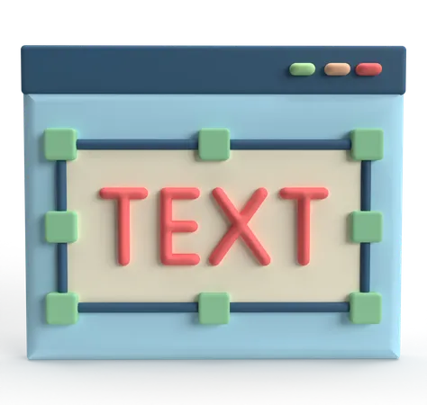 Éditeur de texte  3D Icon