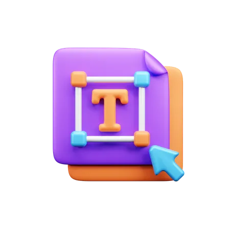 Éditeur de texte  3D Icon