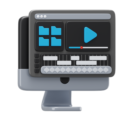Editing Software  3D Icon