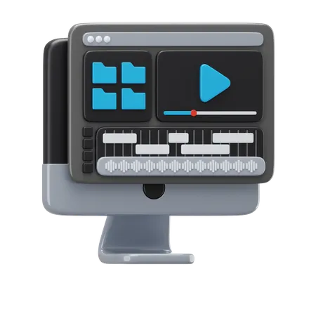Editing Software  3D Icon
